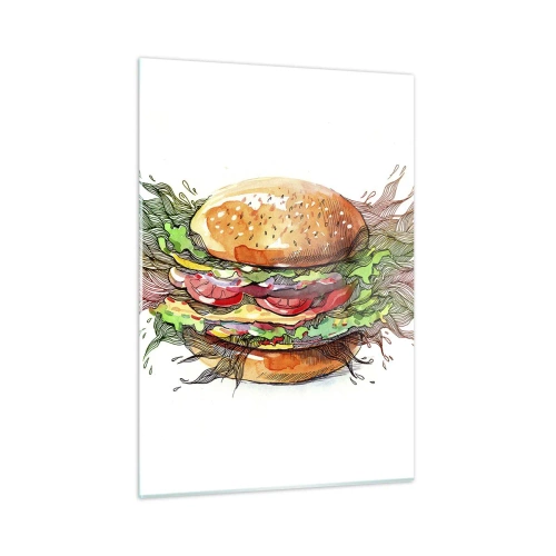 Billede på glas - Varm fristelse - 50x70 cm