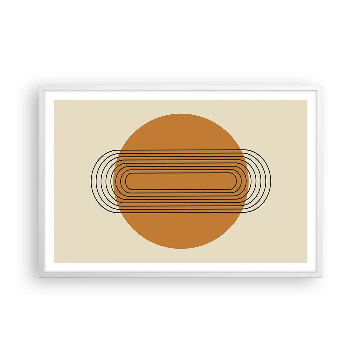 Plakat i hvid ramme - Den perfekte plan - 91x61 cm