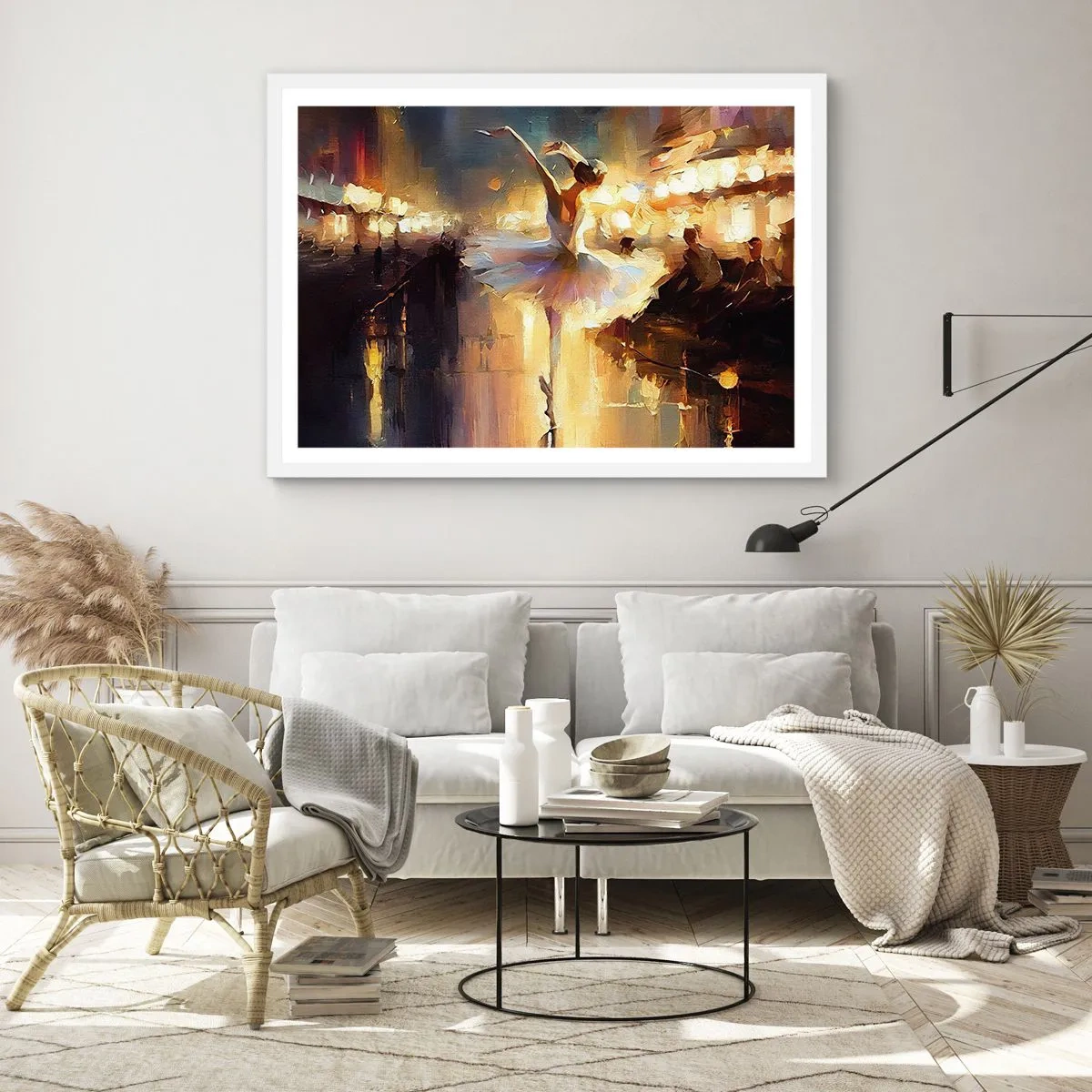 Plakat i hvid ramme - Et mirakel på gaden - 91x61 cm