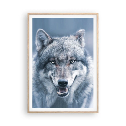 Plakat i ramme af lyst egetræ - Vil du tage udfordringen op? - 70x100 cm