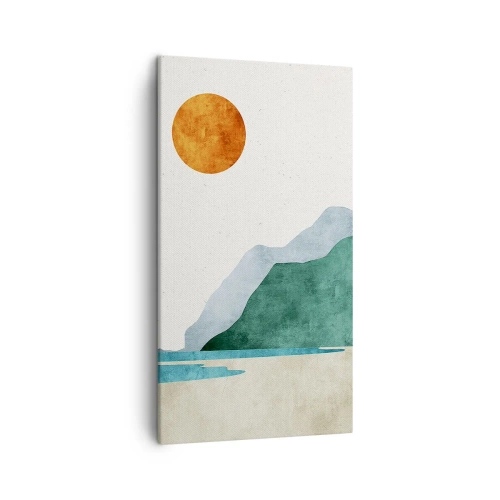 Lærredstryk - Billede på lærred - Landskab, som det burde være - 45x80 cm
