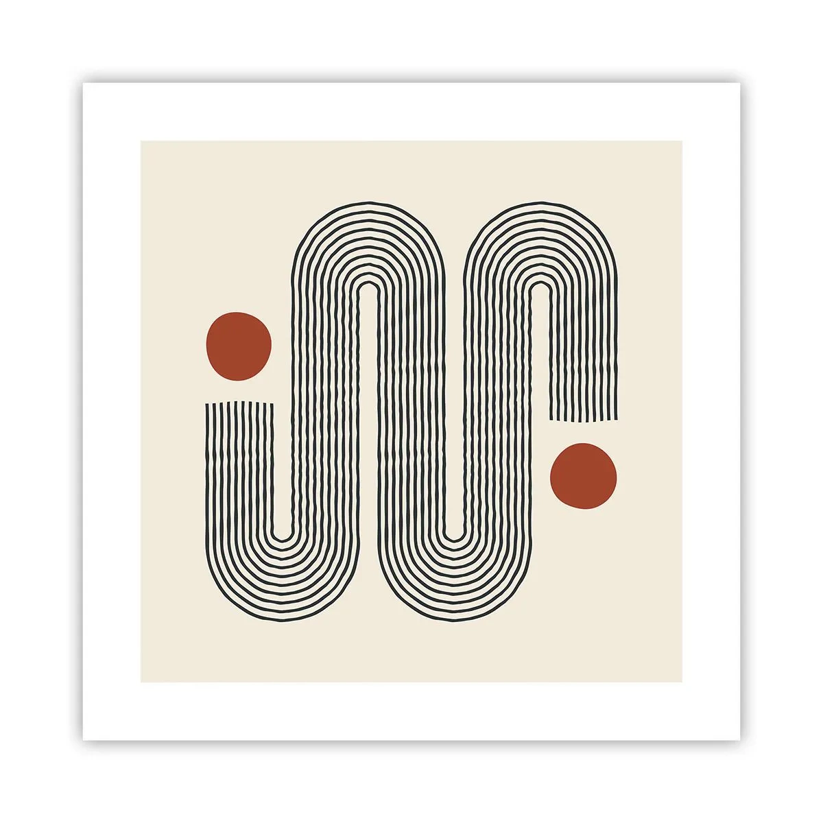 Plakat - Fra start til slut - 40x40 cm