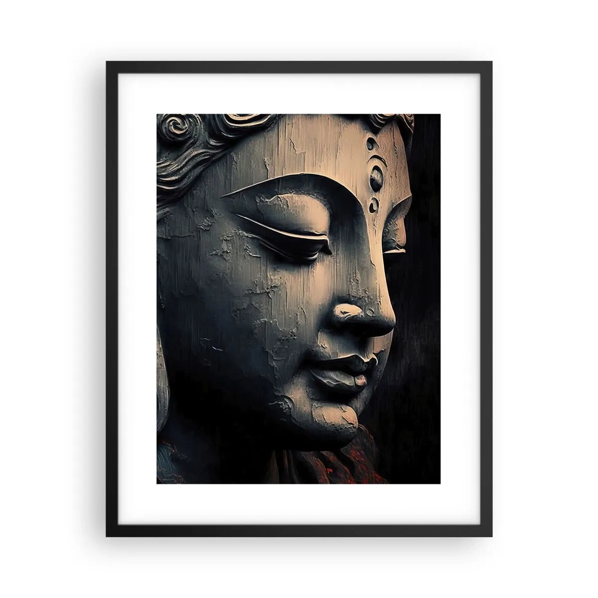 Plakat i sort ramme - I pagt med verden - 40x50 cm