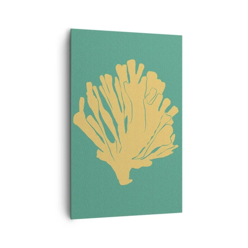 Lærredstryk - Billede på lærred - En busk af undervandsskov - 80x120 cm