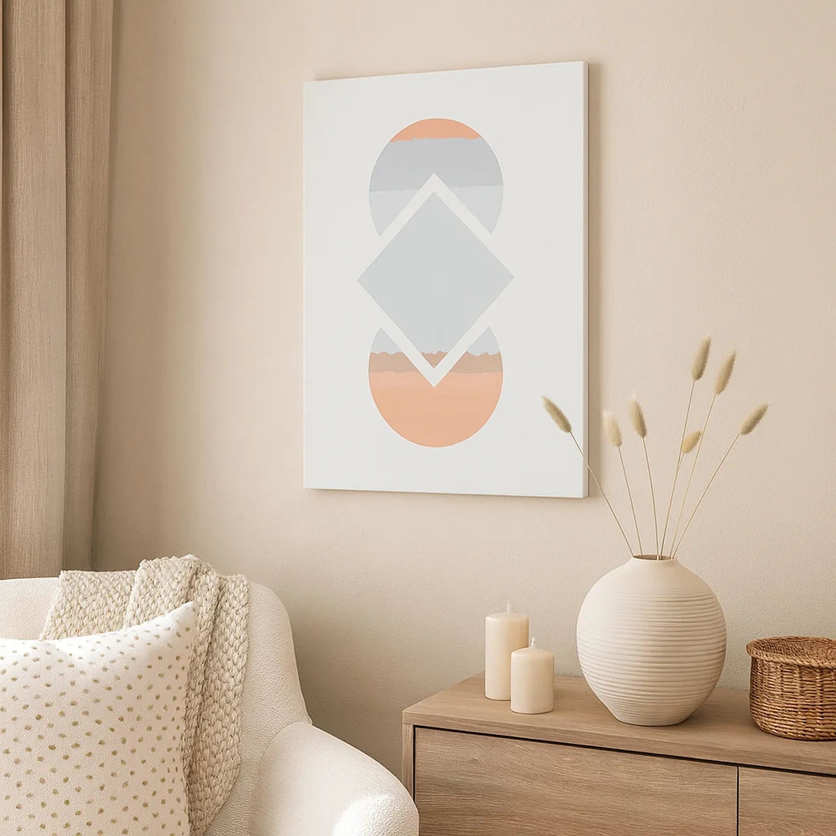 Lærredstryk - Billede på lærred - Situationen er klar - 50x70 cm