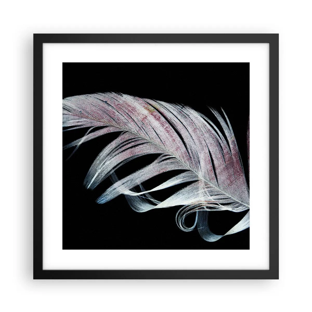 Plakat i sort ramme - Tænk om berøring - 40x40 cm