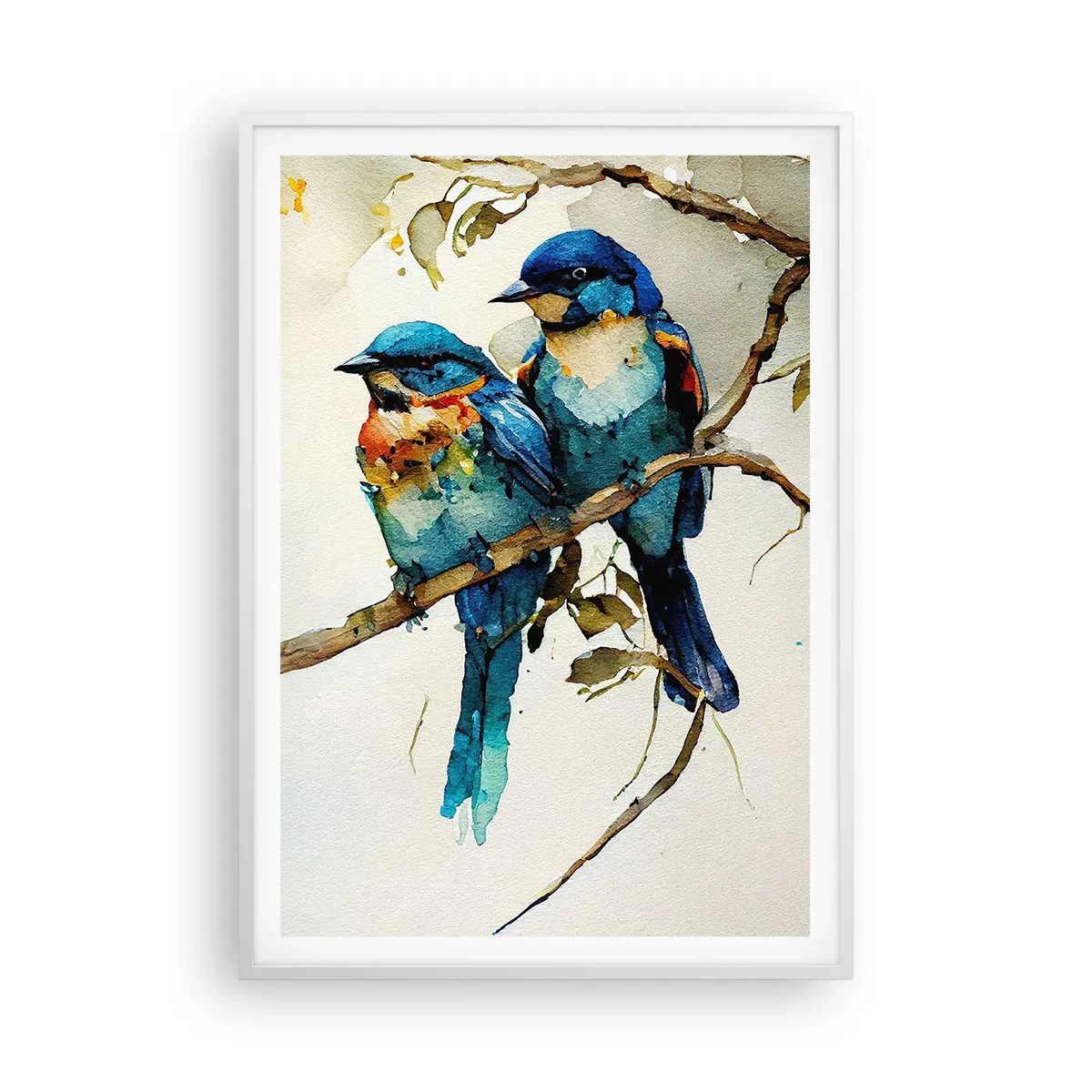 Plakat i hvid ramme - Er han fornærmet? - 70x100 cm