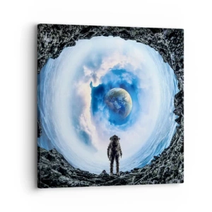 Lærredstryk - Billede på lærred - Ikke langt hjemmefra - 30x30 cm