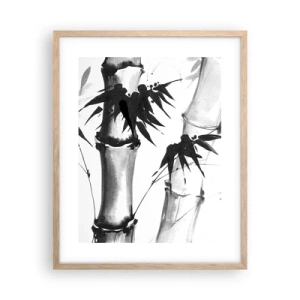 Plakat i ramme af lyst egetræ - Nærbillede af Orienten - 40x50 cm