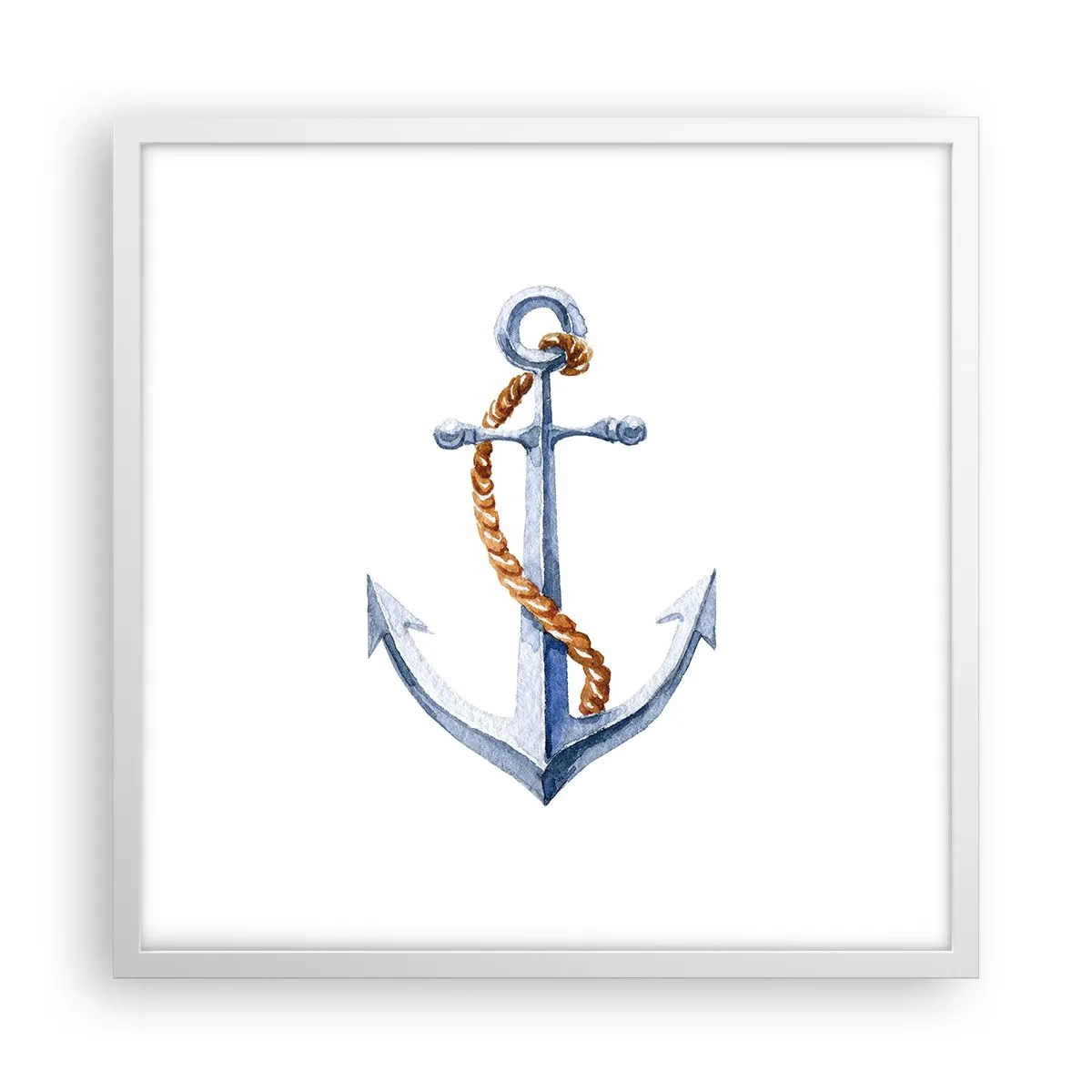 Plakat i hvid ramme - Ahoj eventyr! - 50x50 cm