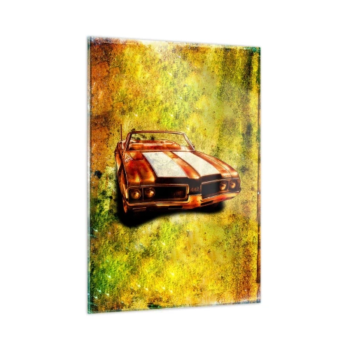 Billede på glas - Kraft fortryllet i formerne - 50x70 cm