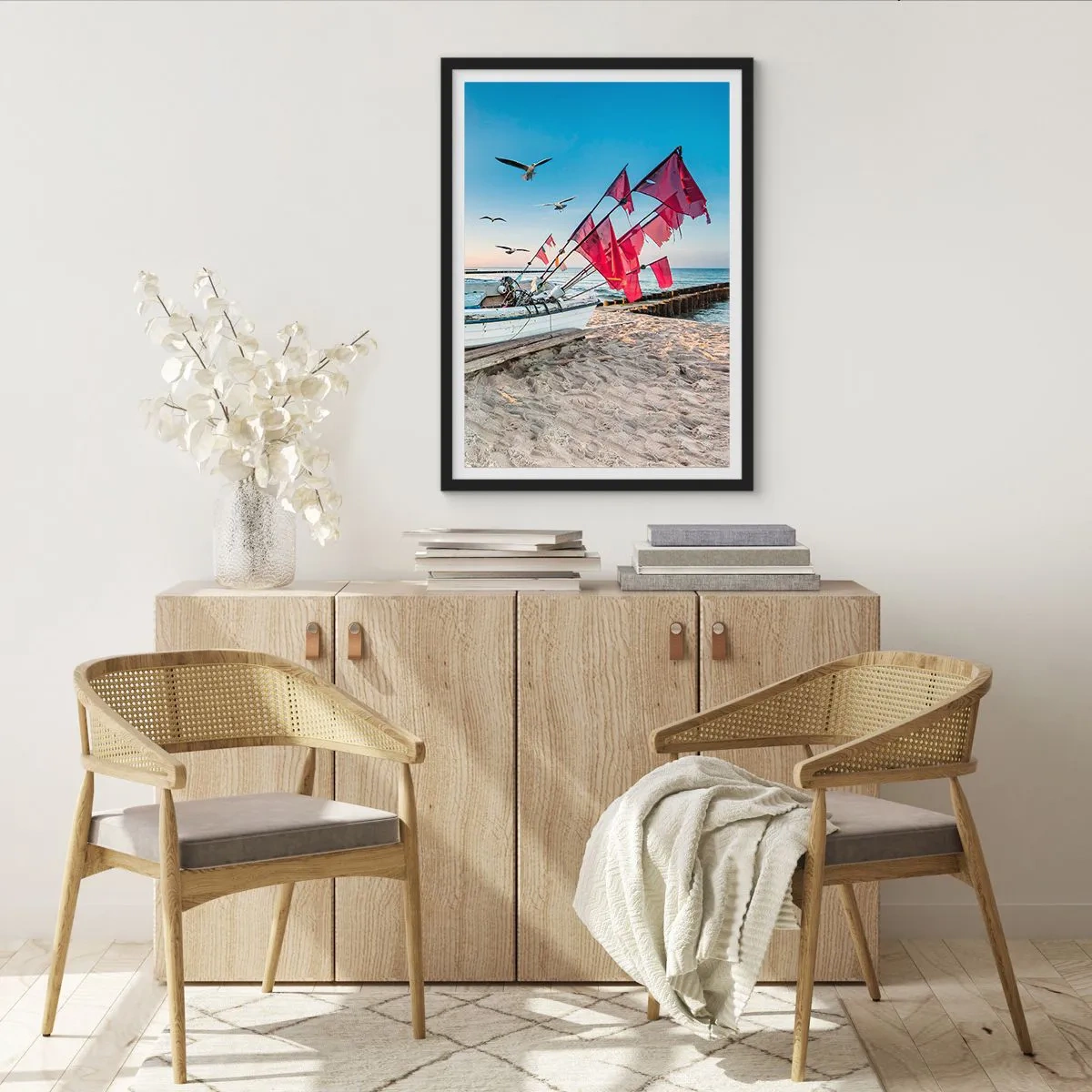 Plakat i sort ramme - Et velfortjent hvil - 61x91 cm