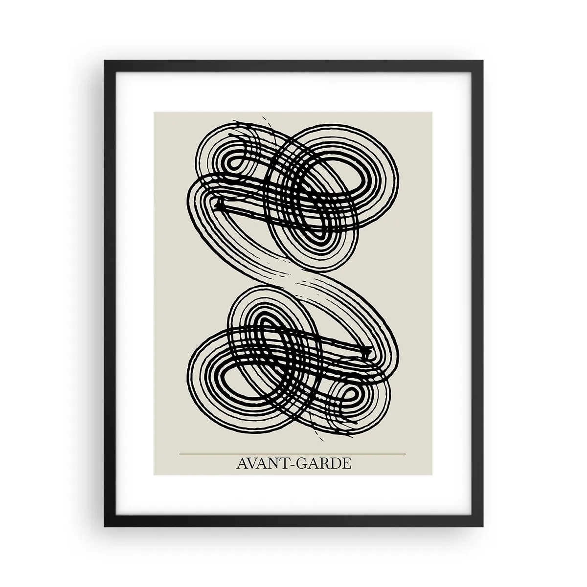 Plakat i sort ramme - Det kom ud spontant - 40x50 cm