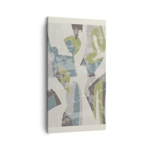 Lærredstryk - Billede på lærred - Komposition bag glas - 45x80 cm