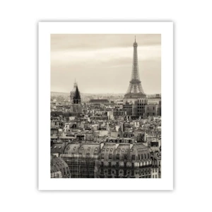 Plakat - Over Paris' hustage - 40x50 cm