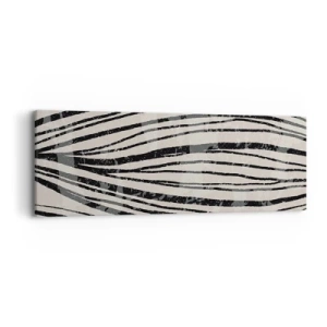 Lærredstryk - Billede på lærred - Et spild af linjer - 90x30 cm