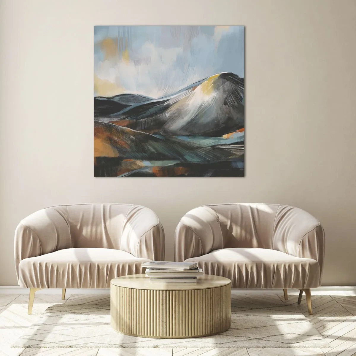 Billede på glas - Rå og smuk - 50x50 cm