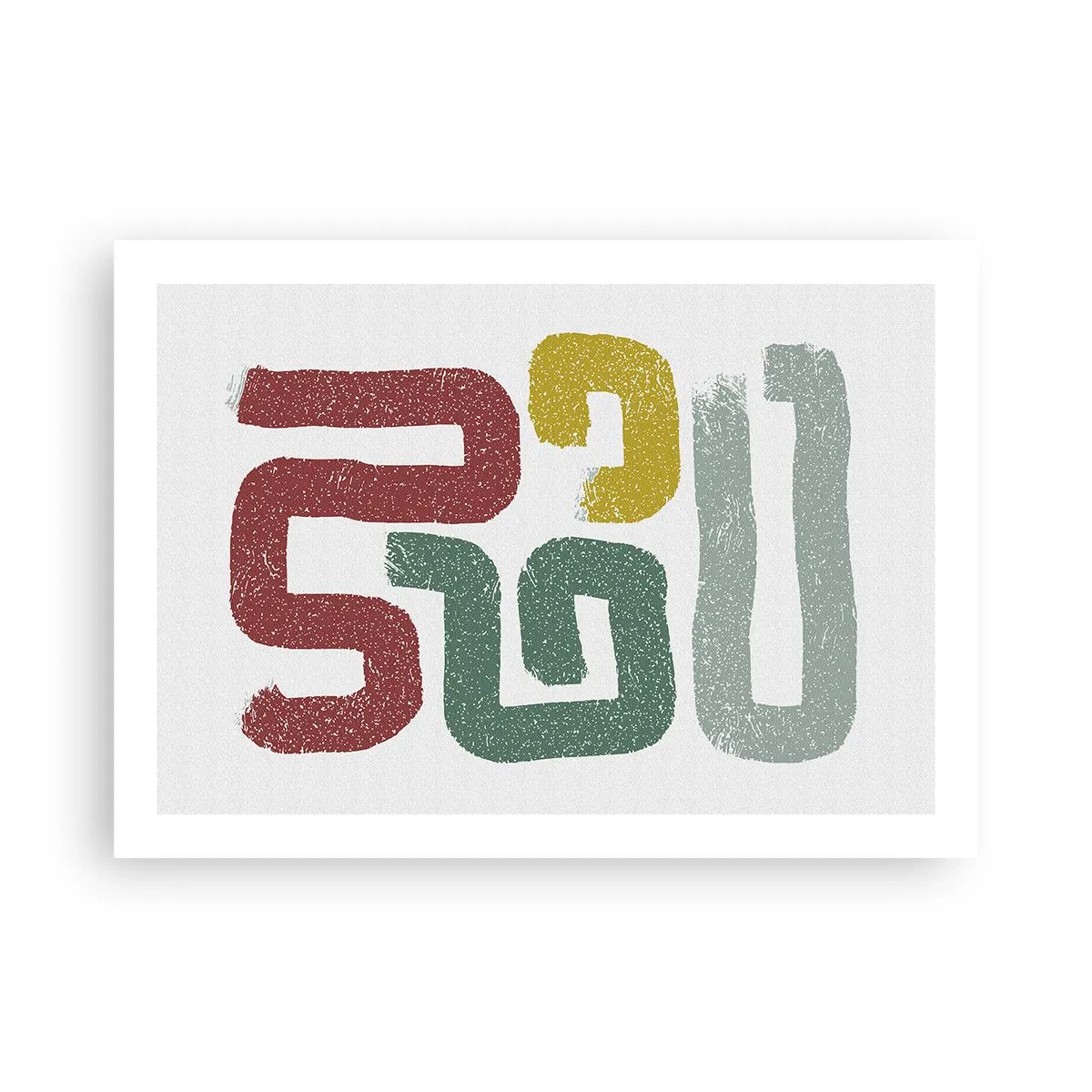 Plakat - På et ukendt sprog - 70x50 cm