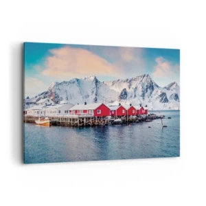 Lærredstryk - Billede på lærred - Nordlig tilbagetrækning - 120x80 cm