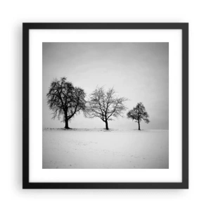 Plakat i sort ramme - Hvad drømmer de om? - 40x40 cm