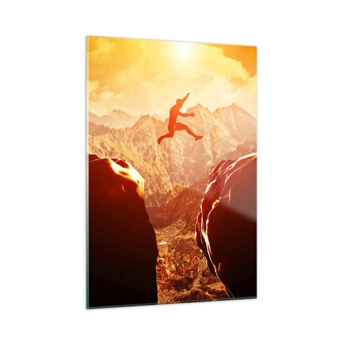 Billede på glas - Overskridelse af grænser - 50x70 cm