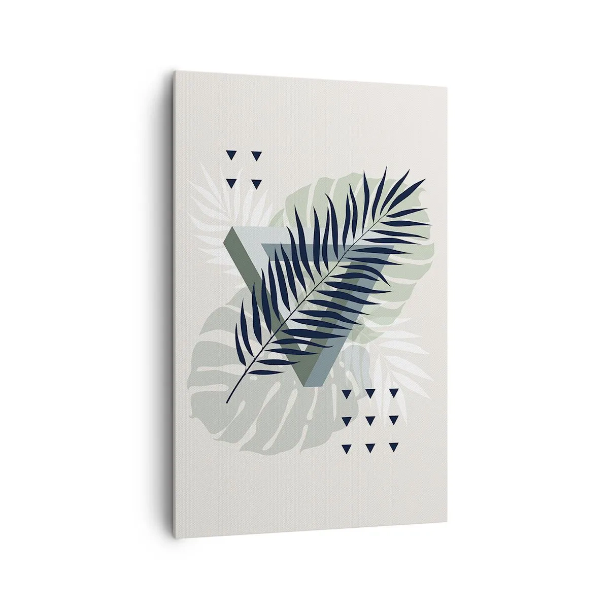 Lærredstryk - Billede på lærred - Natur og geometri - to ordener? - 80x120 cm