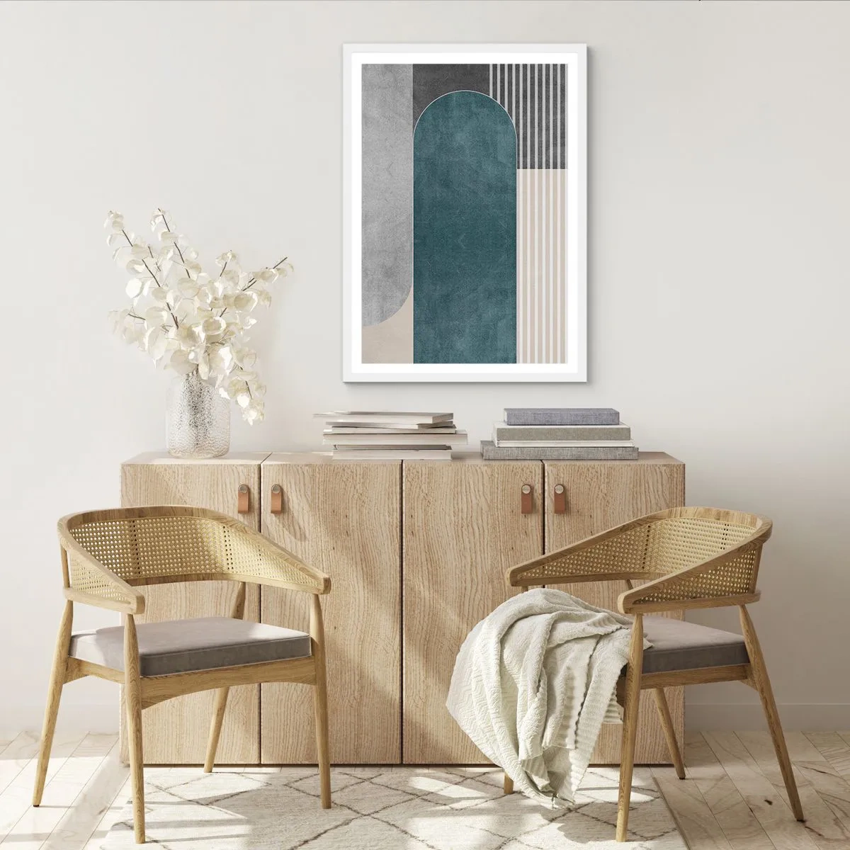 Plakat i hvid ramme - Horisontal komposition - 70x100 cm