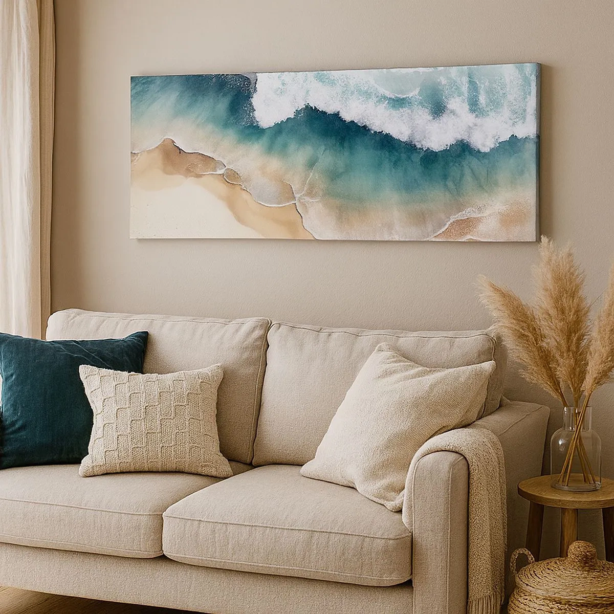 Lærredstryk - Billede på lærred - Et evigt møde - 100x40 cm