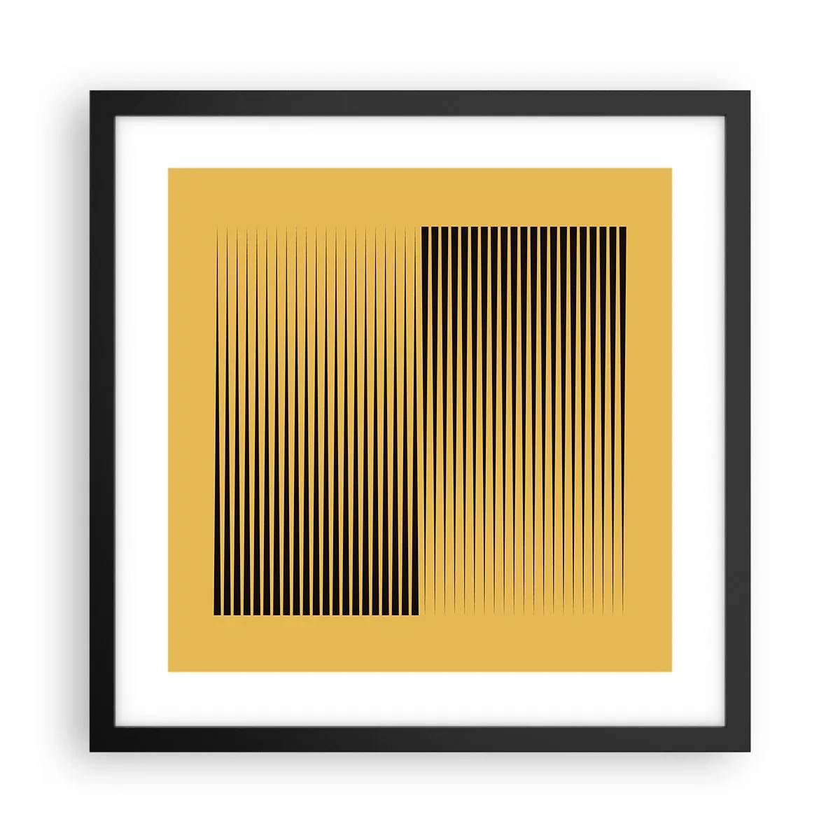 Plakat i sort ramme - Modsætningernes kvadrat - 40x40 cm