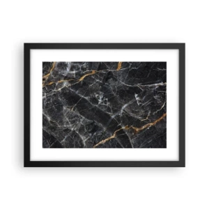 Plakat i sort ramme - En stens indre liv - 40x30 cm