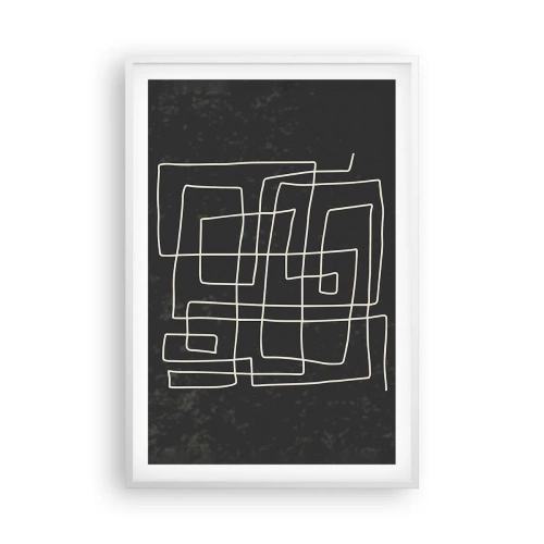 Plakat i hvid ramme - Ikke helt så enkel - 61x91 cm