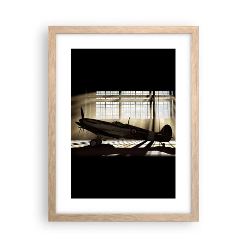 Plakat i ramme af lyst egetræ - Resten af krigeren - 30x40 cm