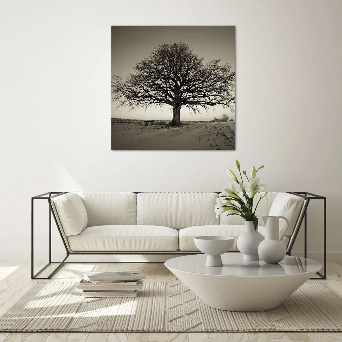 Billede på glas - Herfra og til evigheden - 70x70 cm