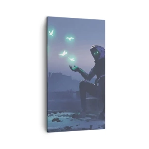 Lærredstryk - Billede på lærred - Livet vil vende tilbage - 45x80 cm