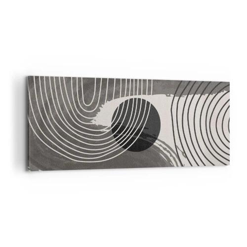 Lærredstryk - Billede på lærred - Oval vinder - 100x40 cm