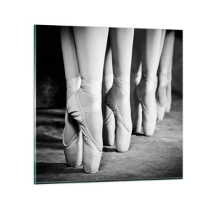 Billede på glas - Sammen, let - 70x70 cm