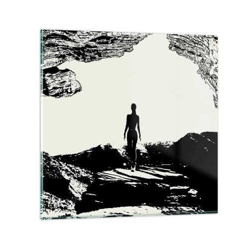 Billede på glas - Et nyt udseende - 30x30 cm