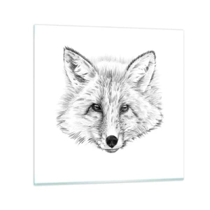 Billede på glas - Kan disse øjne lyve? - 30x30 cm