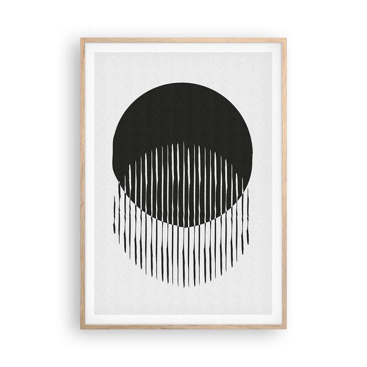 Plakat i ramme af lyst egetræ - Hans alter ego - 70x100 cm