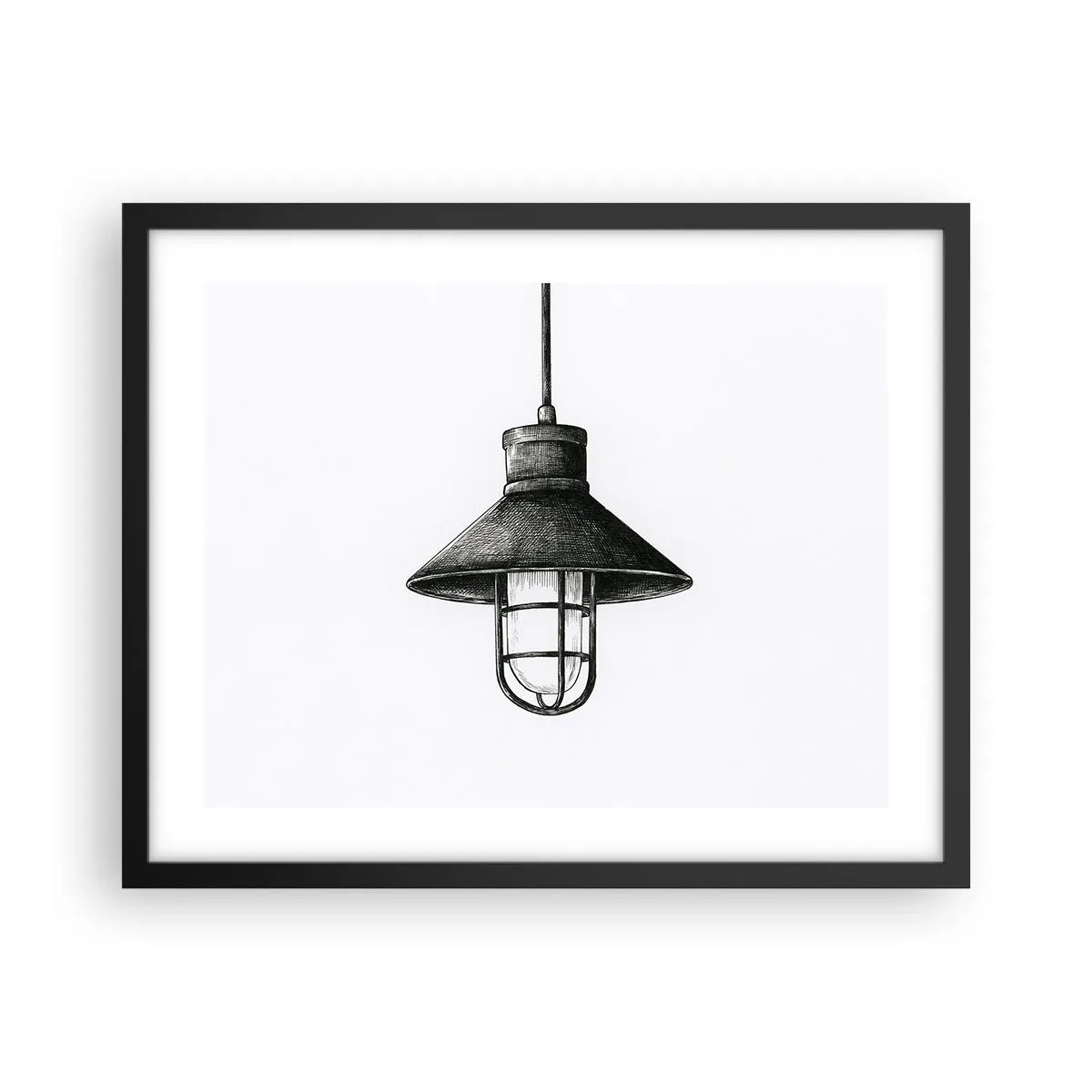 Plakat i sort ramme - Som for mange år siden... - 50x40 cm
