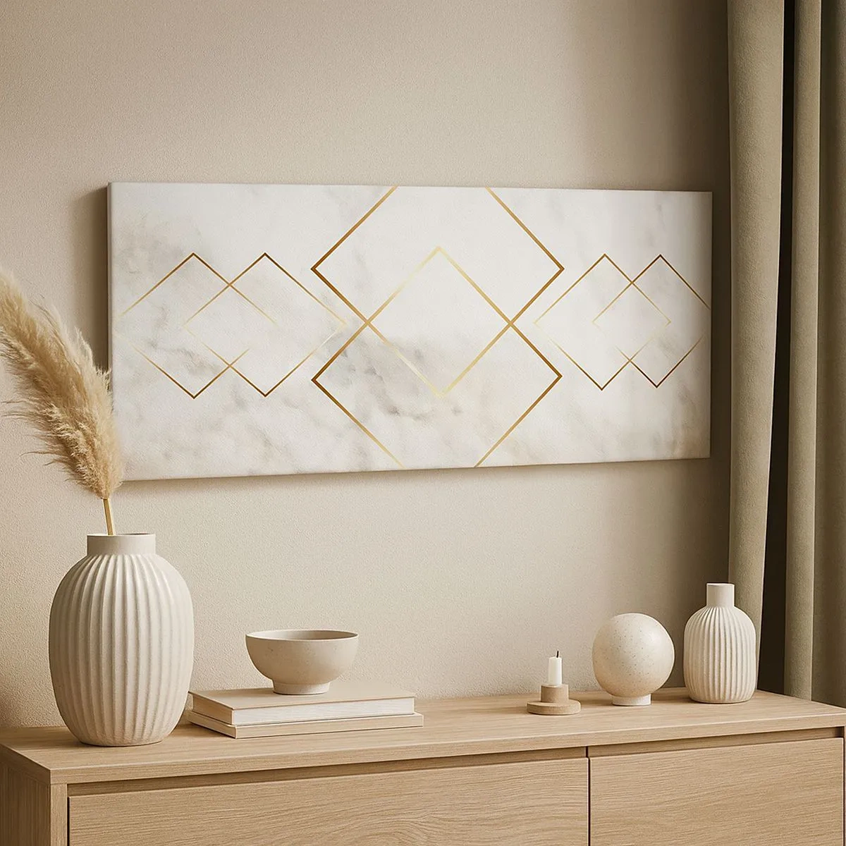 Lærredstryk - Billede på lærred - Udsigt til det uendelige - 100x40 cm