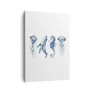 Lærredstryk - Billede på lærred - Havets vidundere - 50x70 cm