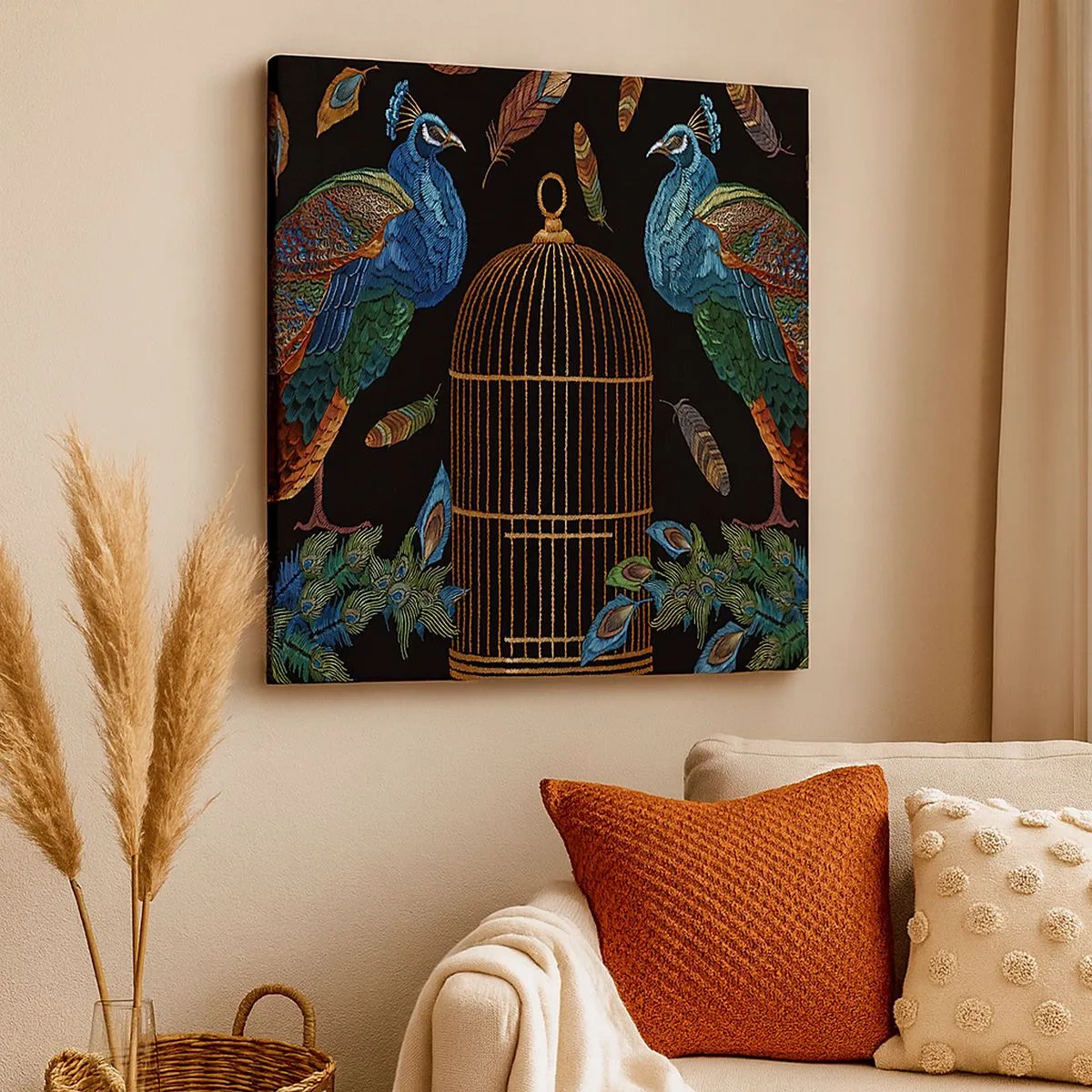 Lærredstryk - Billede på lærred - I kongelige gevandter - 30x30 cm