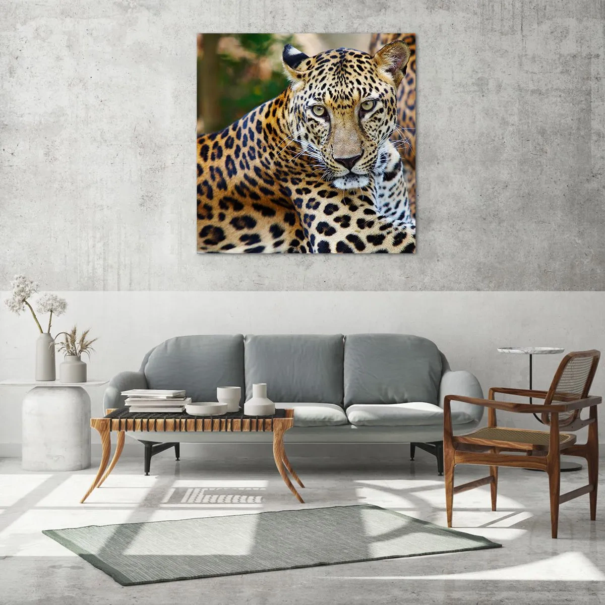 Billede på glas - Vild og rolig - 30x30 cm