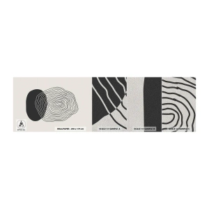 Prøve Fototapet Premium Sand - Varighed og vibration - Abstraktion, Stykke, Grafik - 100x30 cm