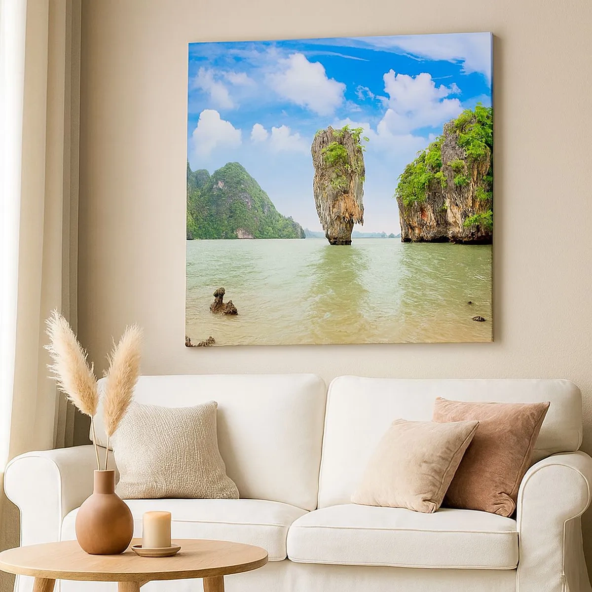 Lærredstryk - Billede på lærred - Klippeagtige naturvidundere - 30x30 cm