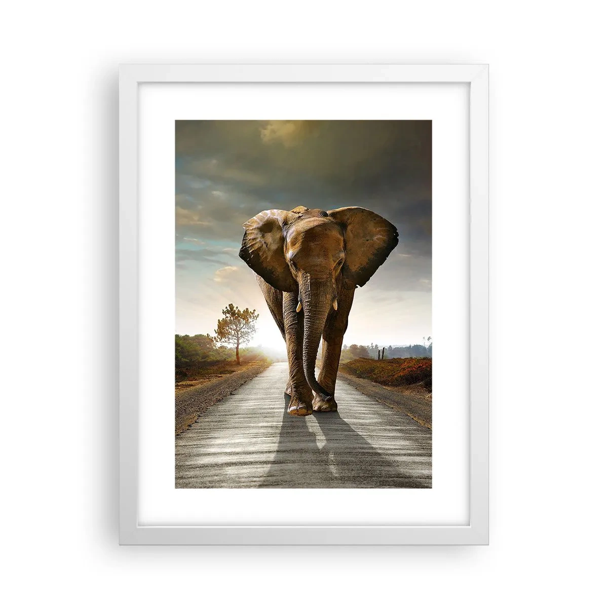 Plakat i hvid ramme - Og slet ikke i en porcelænsbutik - 30x40 cm