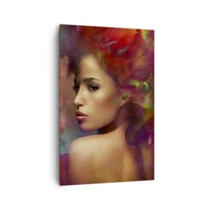 Lærredstryk - Billede på lærred - Smukkere end en regnbue, sart som tåge - 80x120 cm