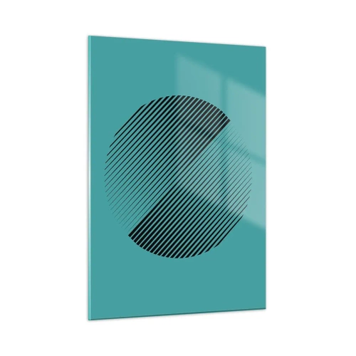 Billede på glas - Cirklen - en geometrisk variation - 50x70 cm
