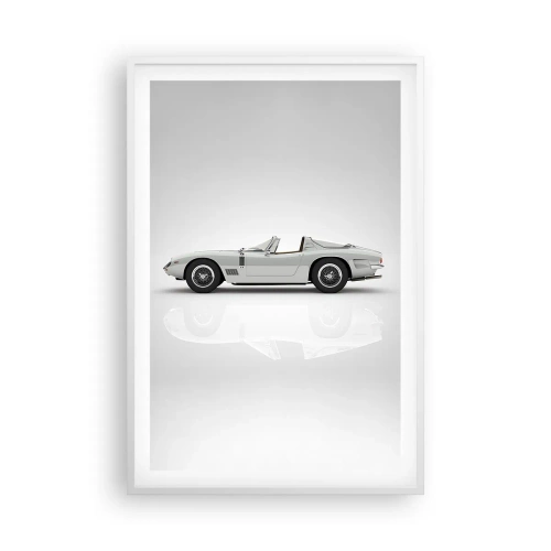 Plakat i hvid ramme - Løftet om sjov - 61x91 cm